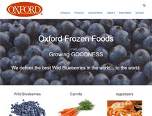 Tablet Screenshot of oxfordfrozenfoods.com